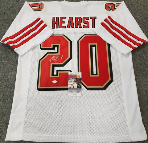 Garrison Hearst Signed San Francisco 49ers White Jersey (JSA COA) 2xPr –