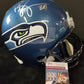 MVP Authentics Seattle Seahawks Bobby Engram Autographed Full Size Replica Helmet Jsa Coa 315 sports jersey framing , jersey framing