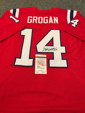 Steve Grogan Autographed Signed New England Patriots Jersey Jsa Coa