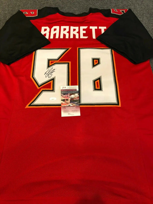 MVP Authentics Tampa Bay Buccaneers Shaquil Barrett Autographed Signed Jersey Jsa  Coa 107.10 sports jersey framing , jersey framing