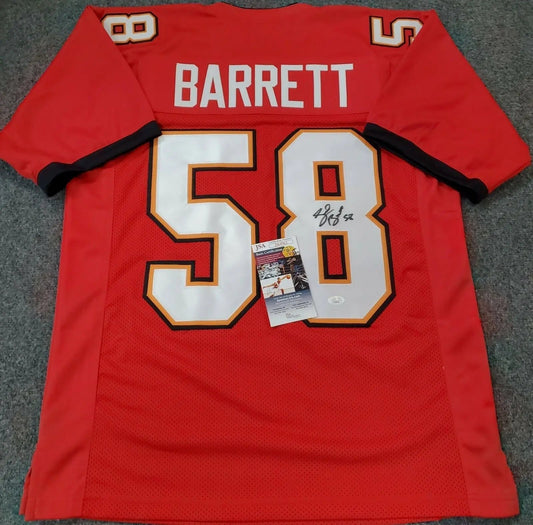 MVP Authentics Tampa Bay Buccaneers Shaquil Barrett Autographed Signed Jersey Jsa  Coa 107.10 sports jersey framing , jersey framing