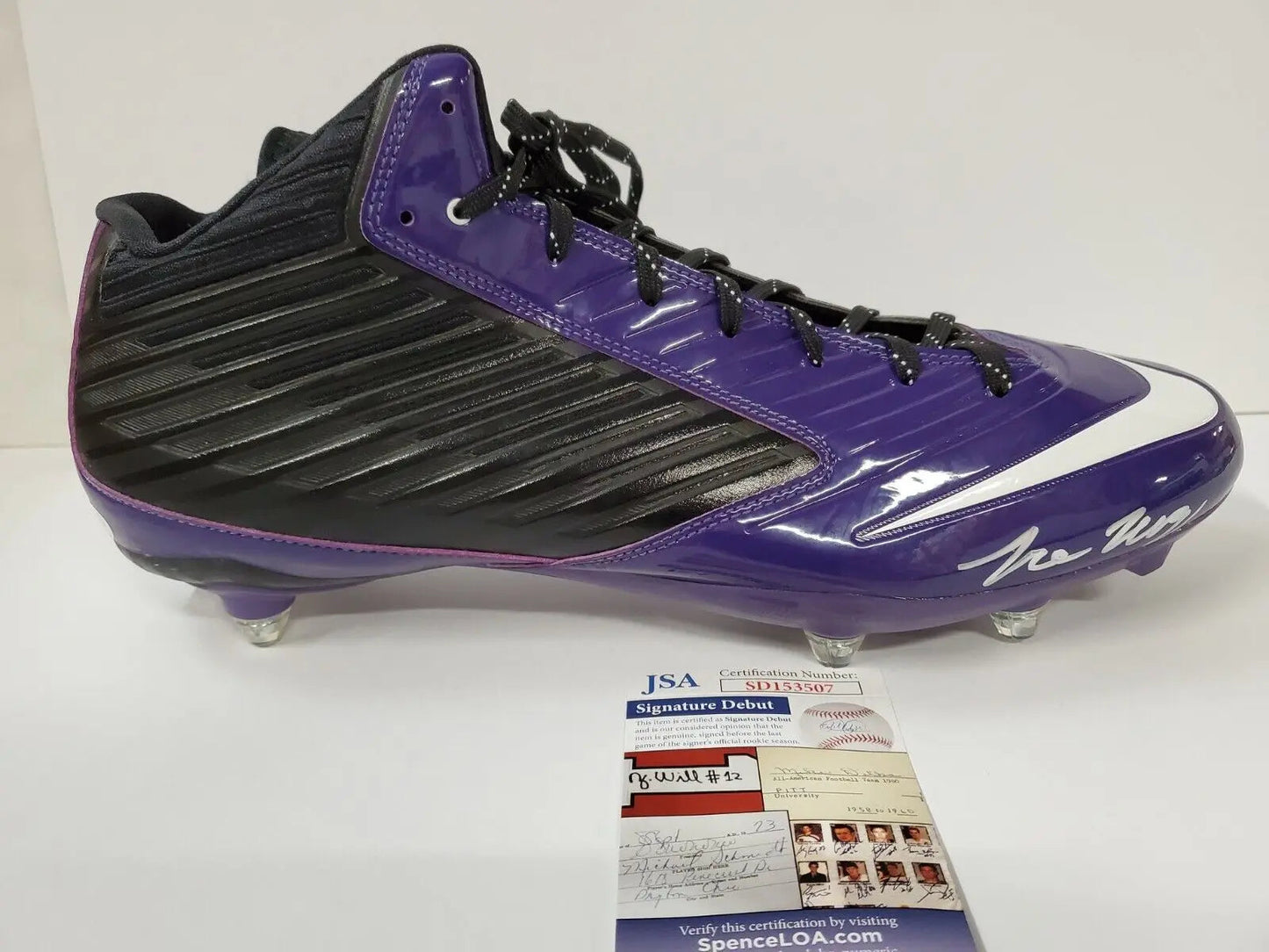 MVP Authentics Tcu Horned Frogs Tre'von Moehrig Autographed Cleat Jsa Coa 121.50 sports jersey framing , jersey framing