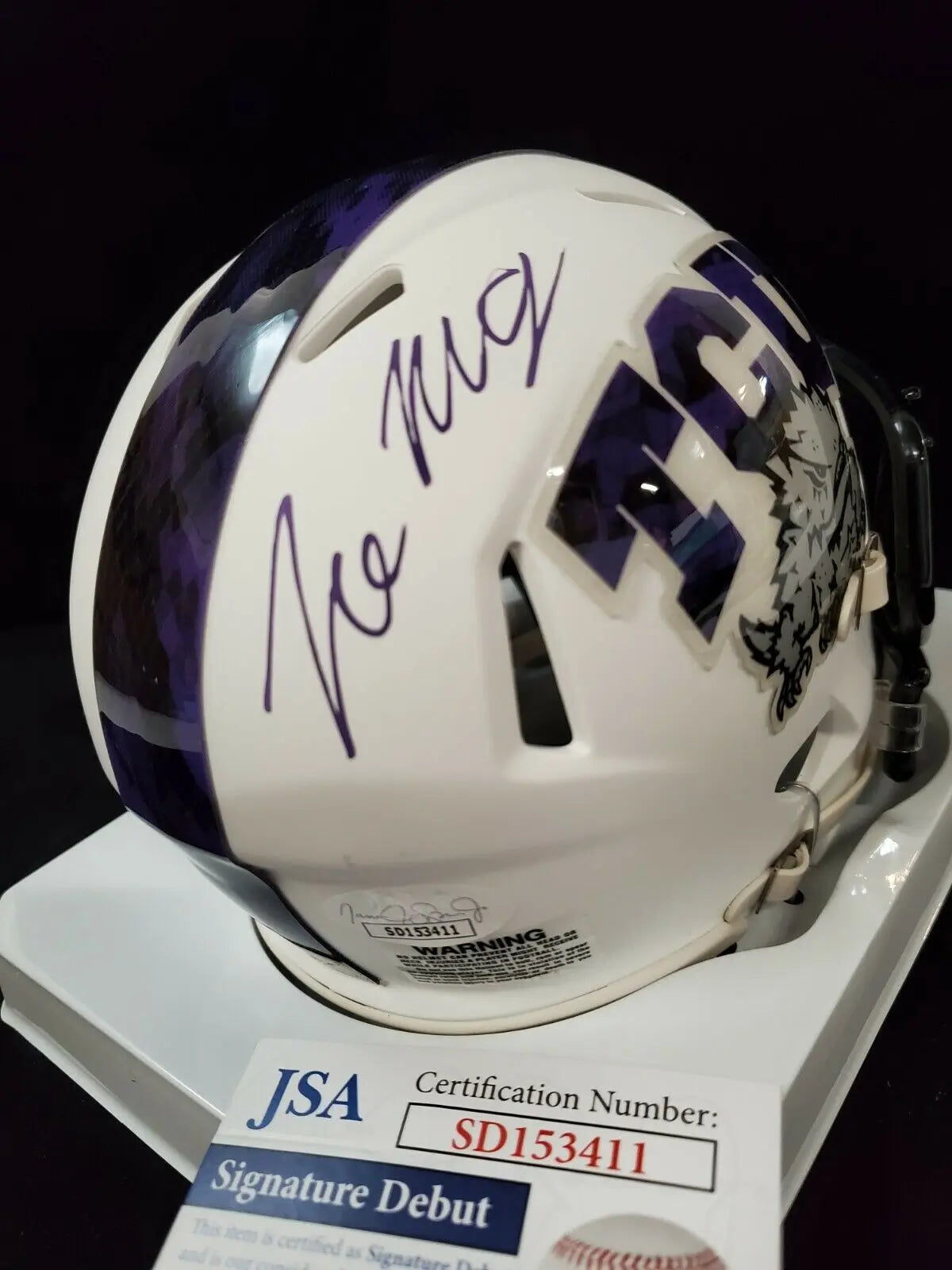 Las Vegas Raiders Tre'von Moehrig Autographed Signed Lunar Mini Helmet –  MVP Authentics