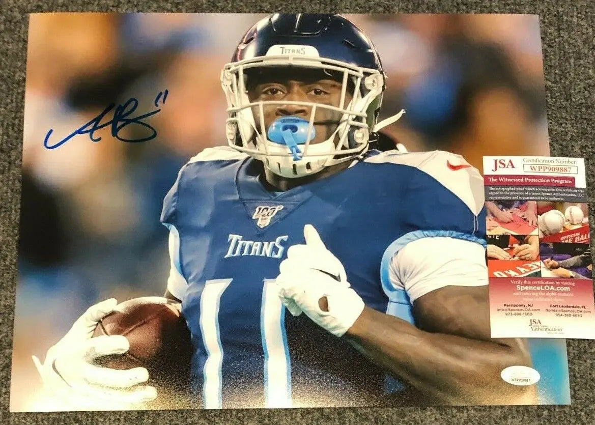 Tennessee Titans Aj Brown Autographed Signed 11X14 Photo Jsa Coa