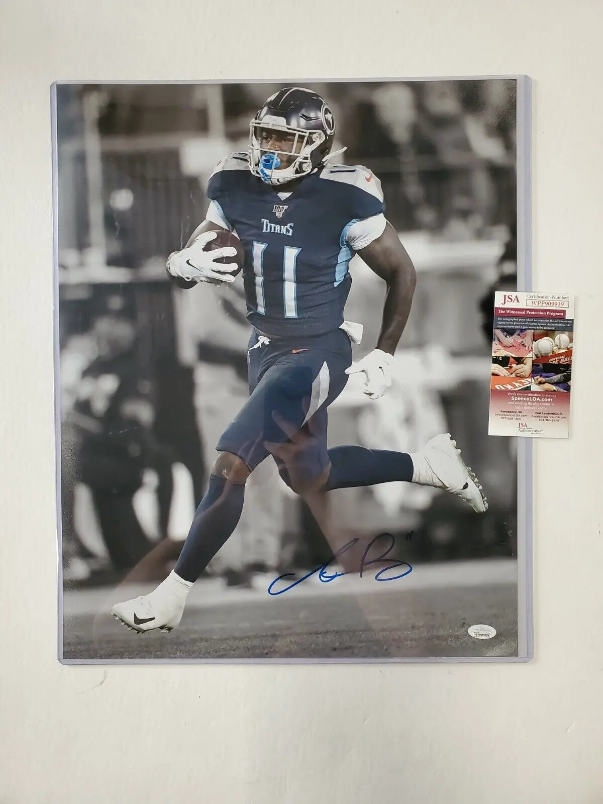 Tennessee Titans Aj Brown Autographed Signed 11X14 Photo Jsa Coa