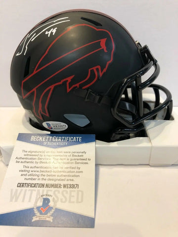 Buffalo Bills Drew Bledsoe Signed Throwback Mini Helmet Beckett Holo – MVP  Authentics