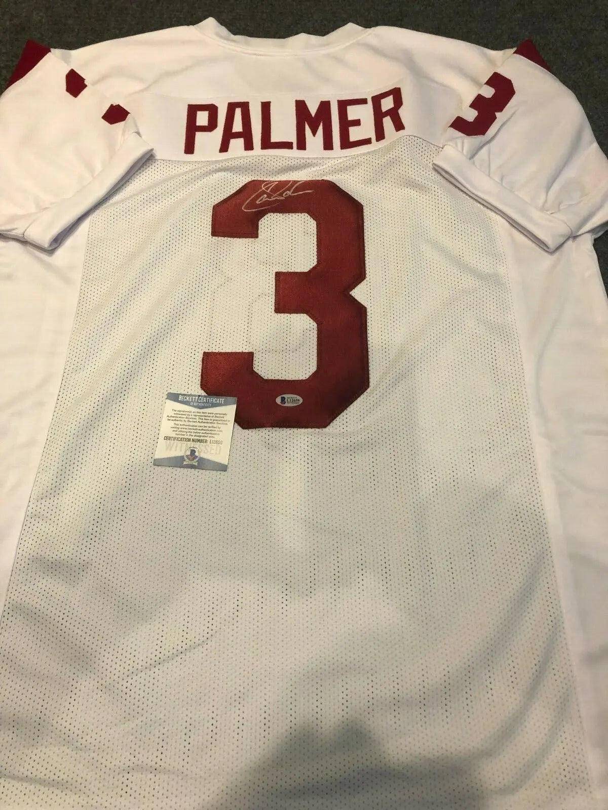 MVP Authentics Usc Trojans Carson Palmer Autographed Signed Jersey Beckett Coa 225 sports jersey framing , jersey framing