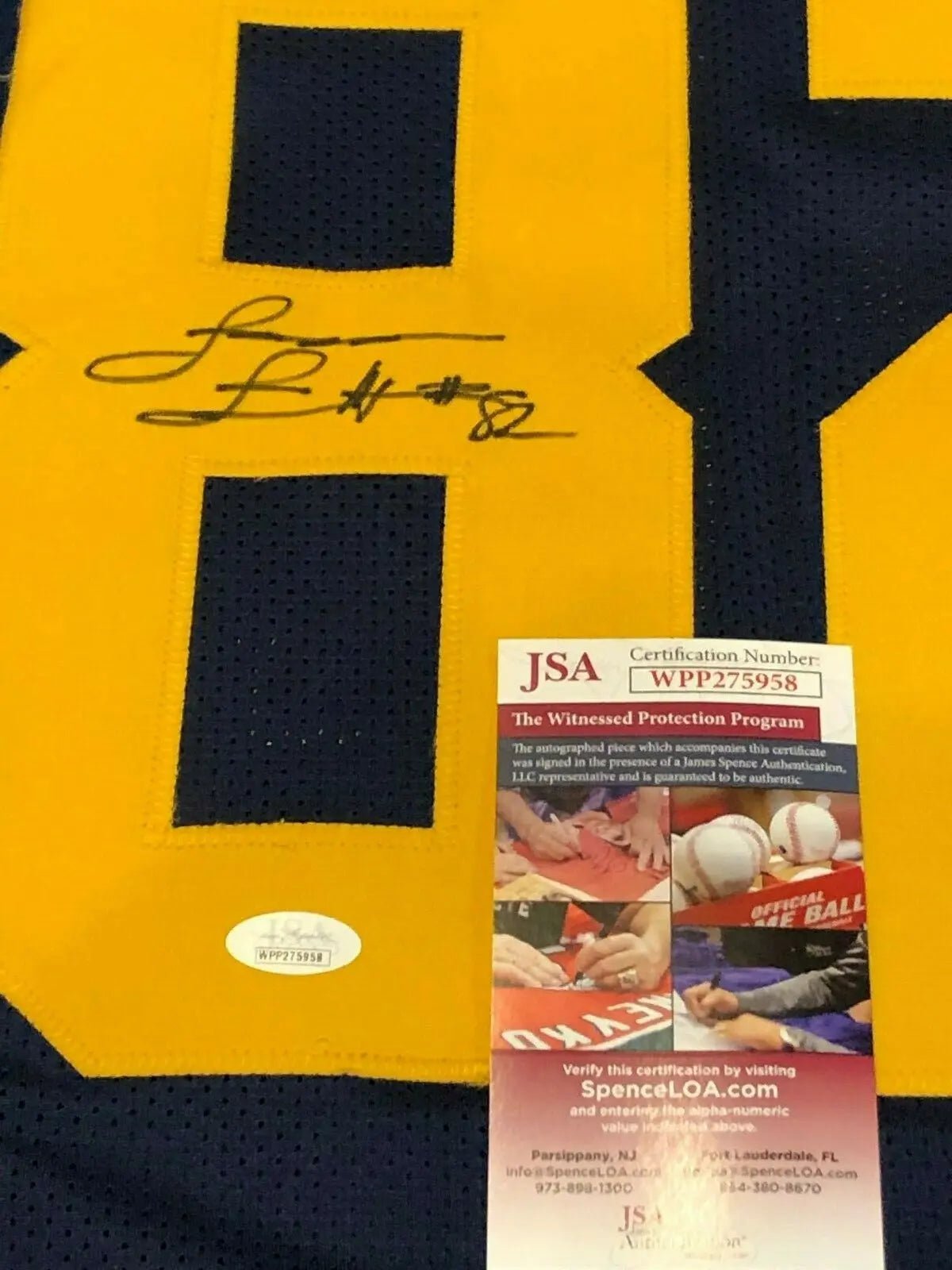 MVP Authentics WEST VIRGINIA MOUNTAINEERS JAMES JETT AUTOGRAPHED SIGNED JERSEY JSA COA 107.10 sports jersey framing , jersey framing