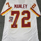 MVP Authentics Washington Football Dexter Manley Autographed Inscribed Jersey Jsa Coa 152.10 sports jersey framing , jersey framing