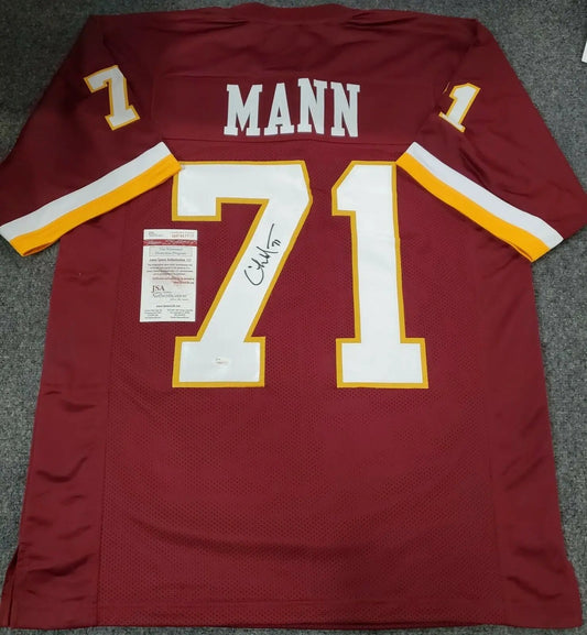 MVP Authentics Washington Football Team Charles Mann Autographed Signed Jersey Jsa Coa 107.10 sports jersey framing , jersey framing