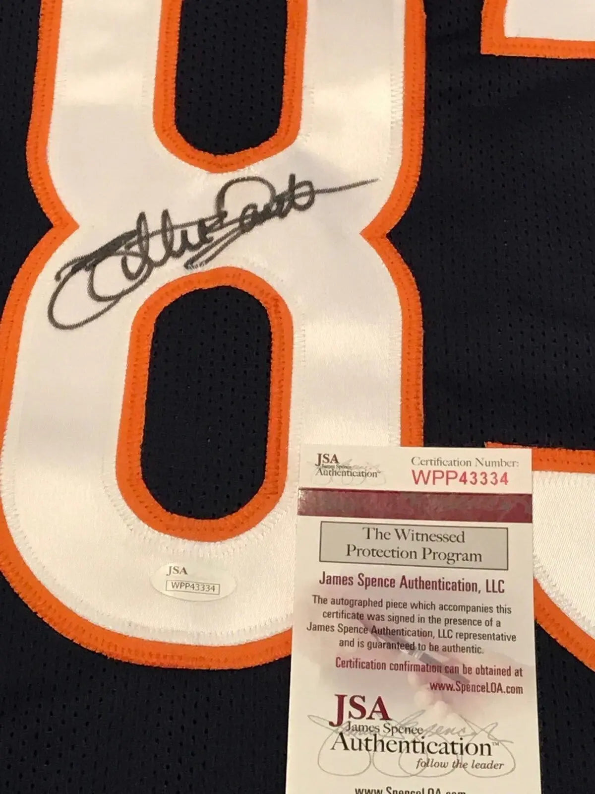 MVP Authentics Willie Gault Autographed Signed Chicago Bears Jersey Jsa  Coa 125.10 sports jersey framing , jersey framing