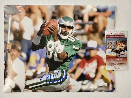 MVP Authentics Philadelphia Eagles Mike Quick Autographed Signed 11X14 Photo Jsa  Coa 89.10 sports jersey framing , jersey framing