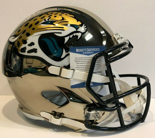 MVP Authentics Dj Chark Signed Jacksonville Jaguars Full Size Chrome Replica Helmet Beckett Coa 539.10 sports jersey framing , jersey framing