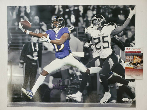 Baltimore Ravens Odafe Oweh Autographed Signed 16X20 Photo Jsa Coa