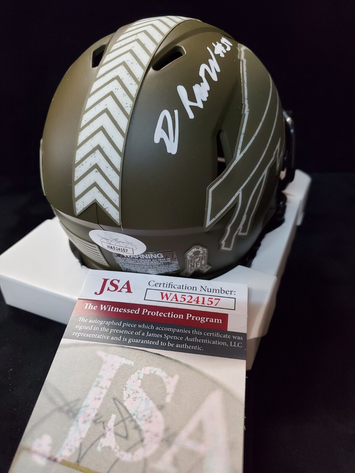 Buffalo Bills Gregory Rousseau Signed Salute To Service Mini Helmet Js –  MVP Authentics