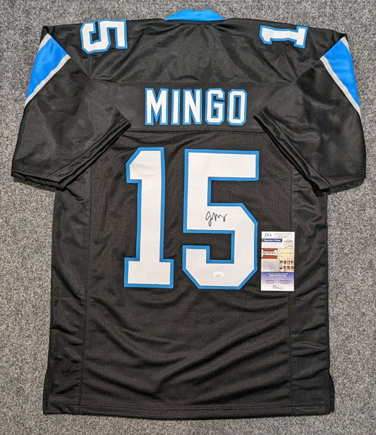 MVP Authentics Carolina Panthers Jonathan Mingo Autographed Signed Jersey Jsa  Coa 117 sports jersey framing , jersey framing