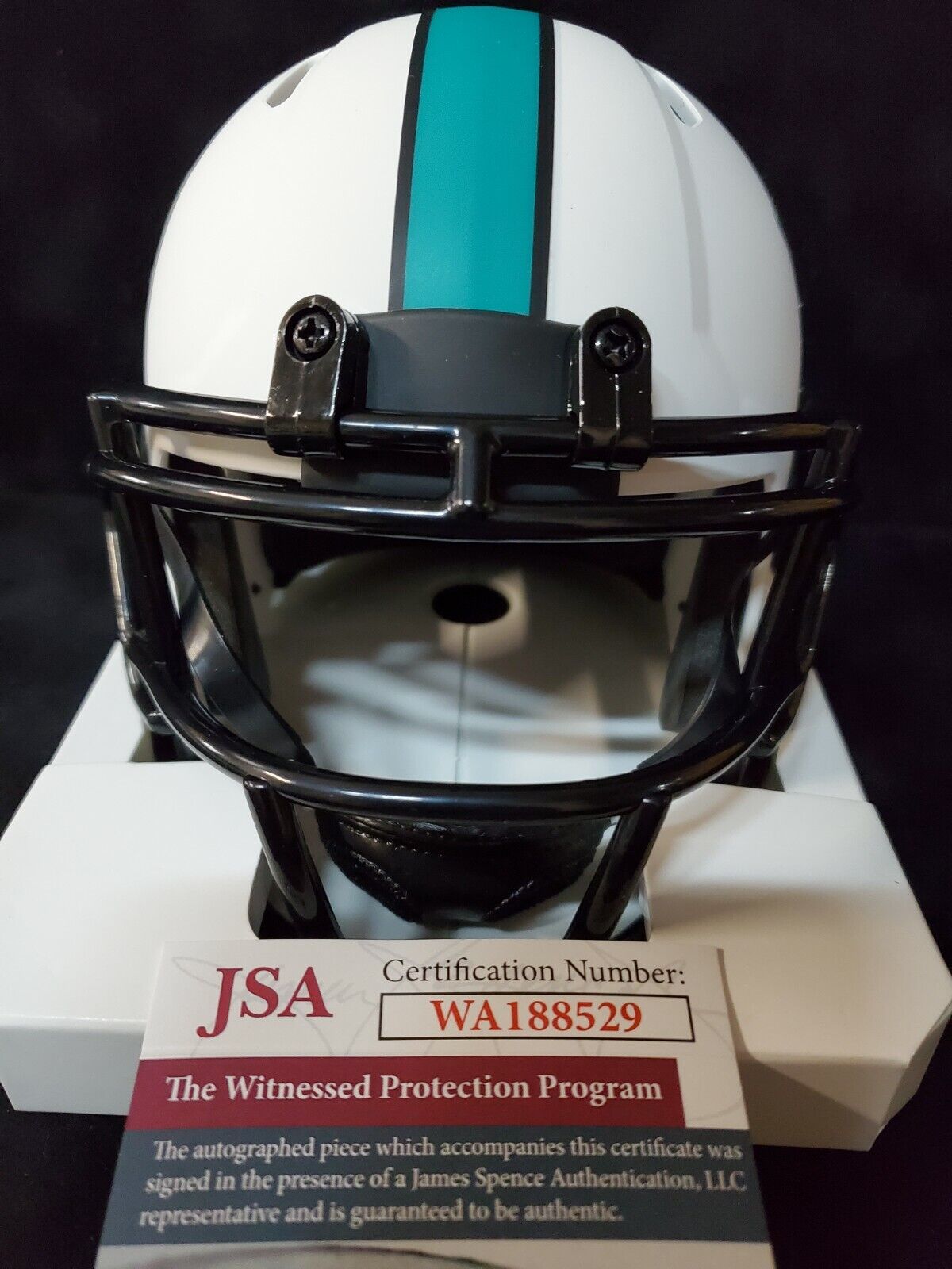 MVP Authentics Miami Dolphins Sam Madison Autographed Lunar Mini Helmet Jsa Coa 99 sports jersey framing , jersey framing