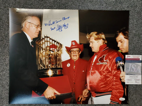 Whitey Herzog Signed Cardinals Jersey (JSA COA) St. Louis Manager  (1980–1990)
