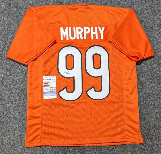 MVP Authentics Cincinnati Bengals Myles Murphy Autographed Signed Jersey Jsa Coa 144 sports jersey framing , jersey framing