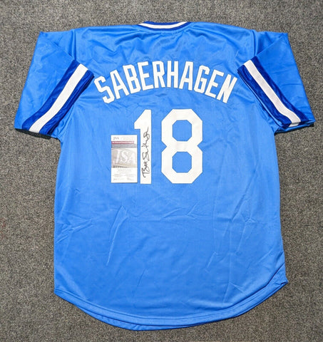 Bret Saberhagen Autographed/signed Jersey JSA COA NY Mets 