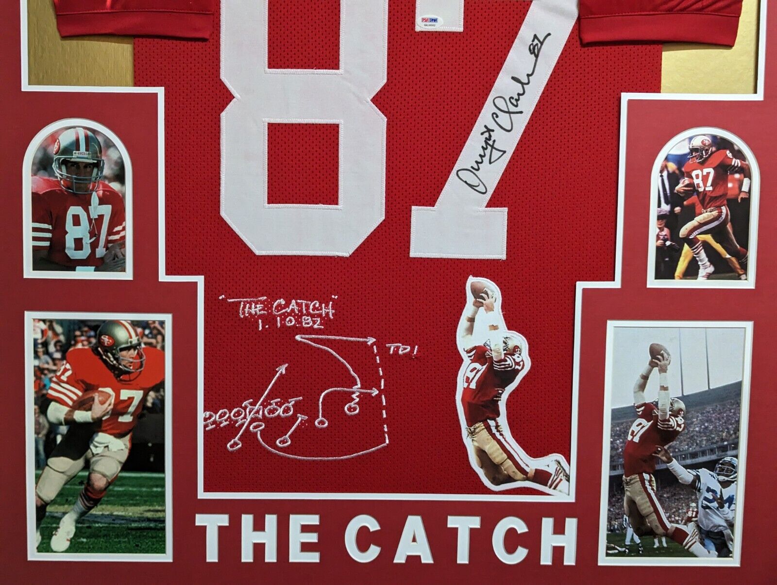 Dwight clark signed store jersey