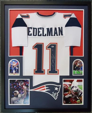 Julian Edelman Signed Custom New England Patriots Jersey Beckett COA