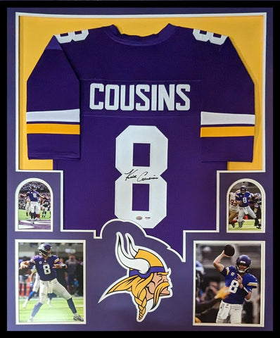 Kirk Cousins Signed Custom Purple Football Jersey