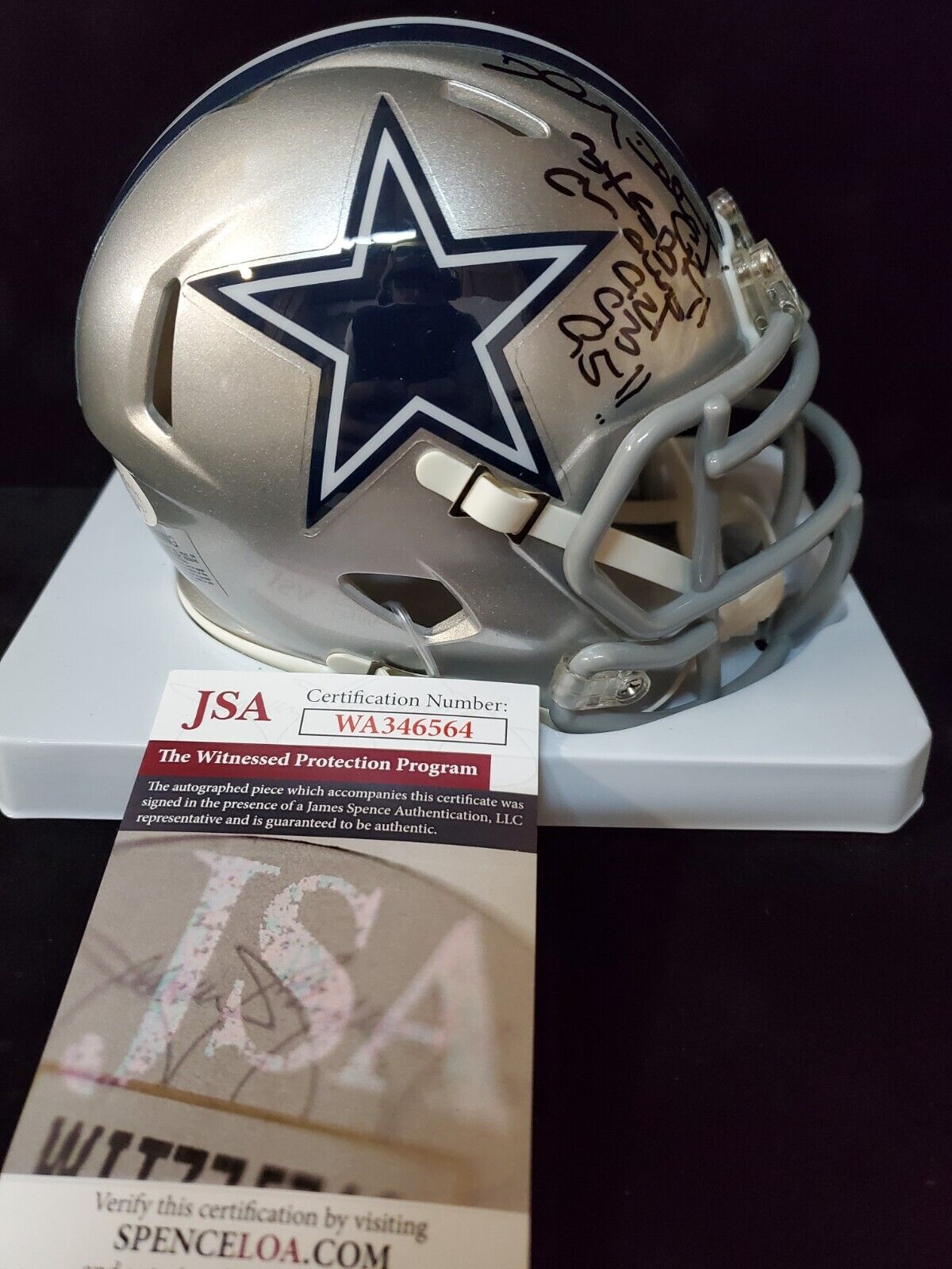 Tony Tolbert Autographed/Signed Jersey JSA COA Dallas Cowboys store 3X SB Champ