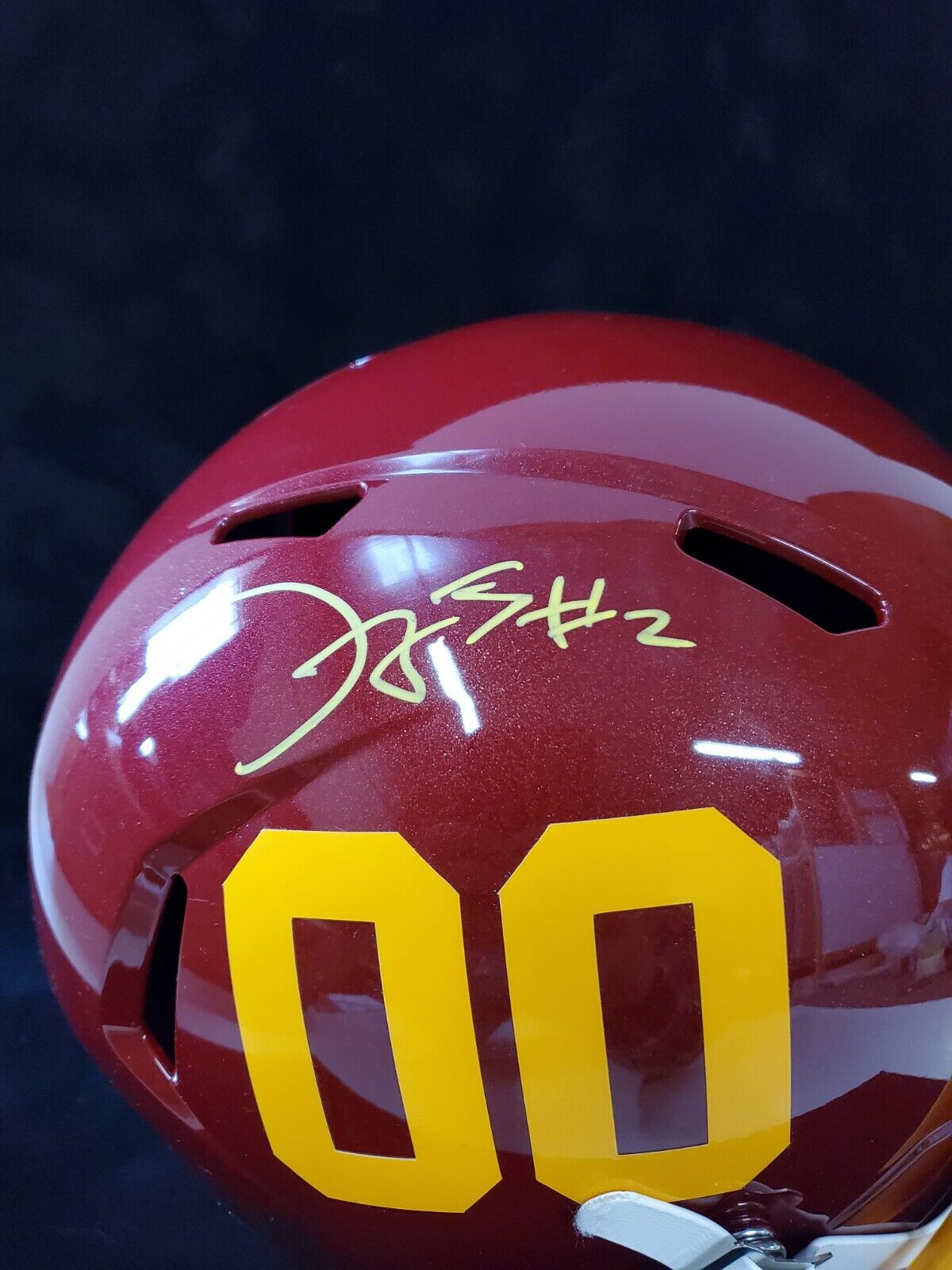 MVP Authentics Washington Football Dyami Brown Signed Full Size Replica Helmet Beckett Holo 269.10 sports jersey framing , jersey framing