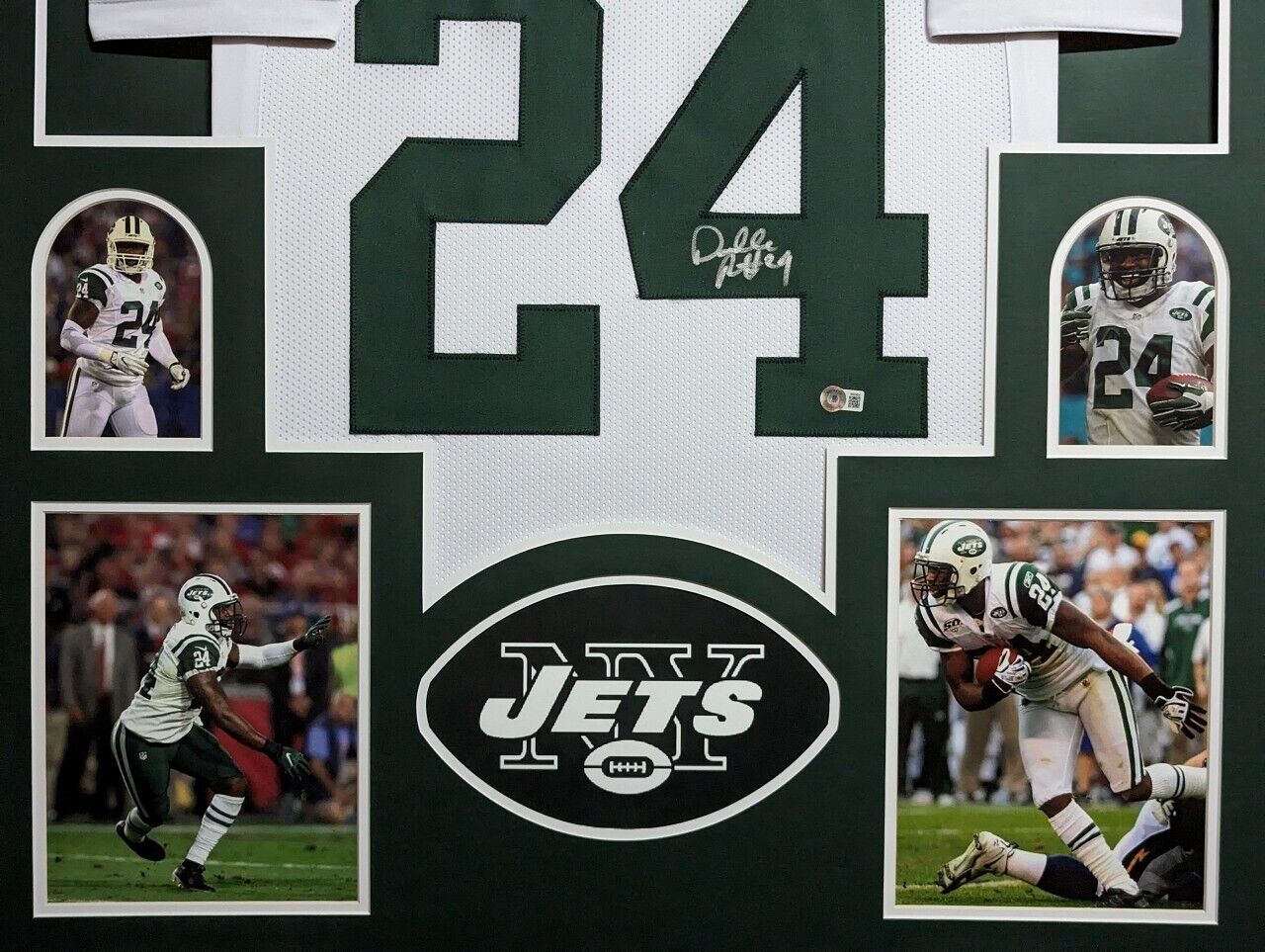 Darrelle revis best sale signed jersey