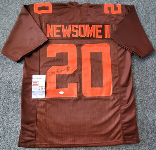 MVP Authentics Cleveland Browns Greg Newsome Ii Autographed Signed Jersey Jsa Coa 117 sports jersey framing , jersey framing