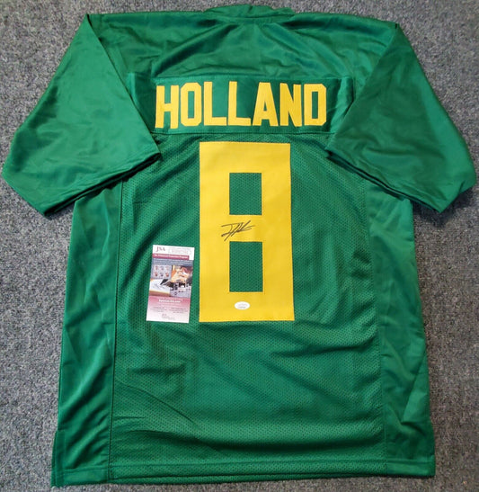 MVP Authentics Oregon Ducks Jevon Holland Autographed Signed Jersey Jsa Coa 117 sports jersey framing , jersey framing