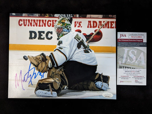 MVP Authentics Dallas Stars Marty Turco Autographed Signed 8X10 Photo Jsa Coa 58.50 sports jersey framing , jersey framing