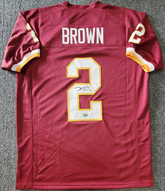 MVP Authentics Washington Football Team Dyami Brown Autographed Signed Jersey Beckett Holo 116.10 sports jersey framing , jersey framing