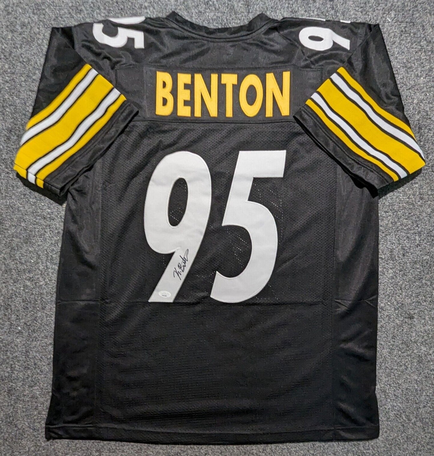 MVP Authentics Pittsburgh Steelers Keeanu Benton Autographed Signed  Jersey Jsa Coa 90 sports jersey framing , jersey framing