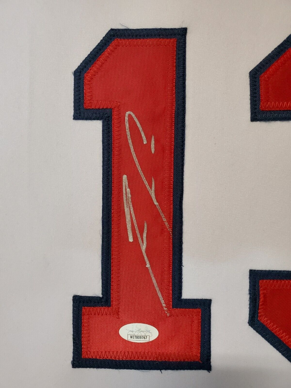 Autographed/Signed Ronald Acuna Jr. It's Over Majestic Braves Jersey JSA COA