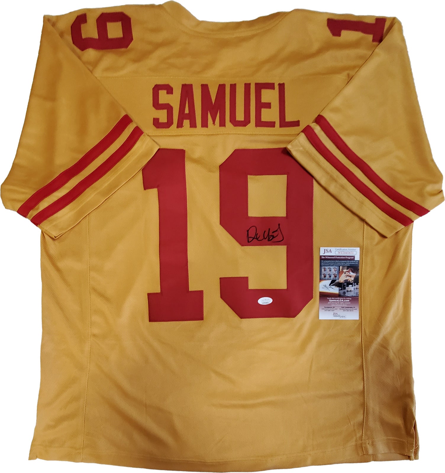 MVP Authentics San Francisco 49Ers Deebo Samuel Autographed Signed Jersey Jsa Coa 126 sports jersey framing , jersey framing