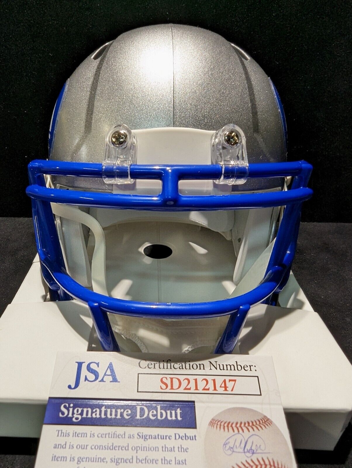 Seattle Seahawks Devon Witherspoon Signed Throwback Mini Helmet Jsa Coa