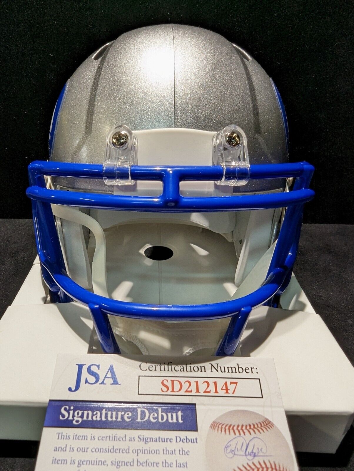 Seattle Seahawks Devon Witherspoon Signed Throwback Mini Helmet