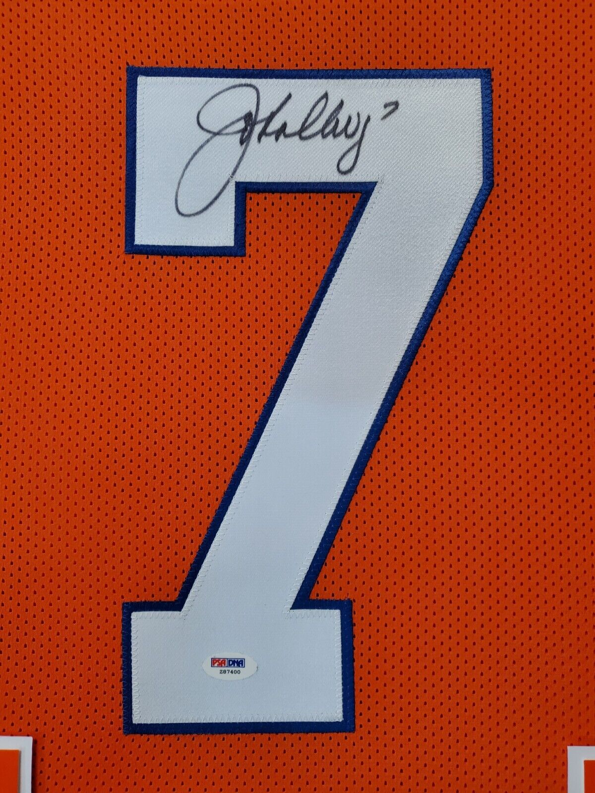 Suede Framed Denver Broncos John Elway Autographed Signed Jersey Psa/D –  MVP Authentics