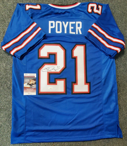 Framed Autographed/Signed Jordan Poyer 33x42 Buffalo Red Football Jers –  Super Sports Center