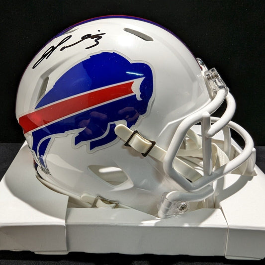 MVP Authentics Buffalo Bills Damar Hamlin Autographed Signed Speed Mini Helmet Beckett Holo 135 sports jersey framing , jersey framing