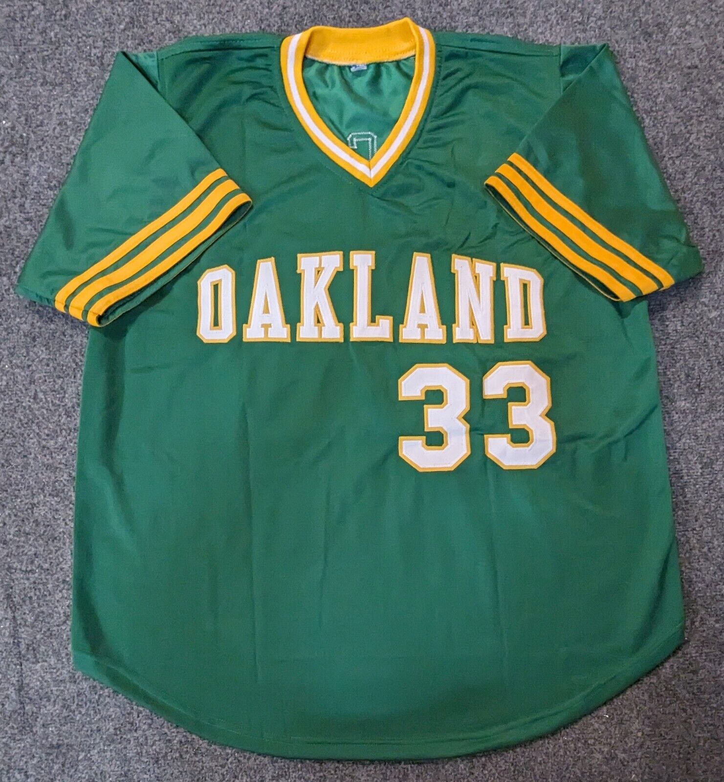 Jose Canseco Autographed and Framed Green Oakland A's Jersey