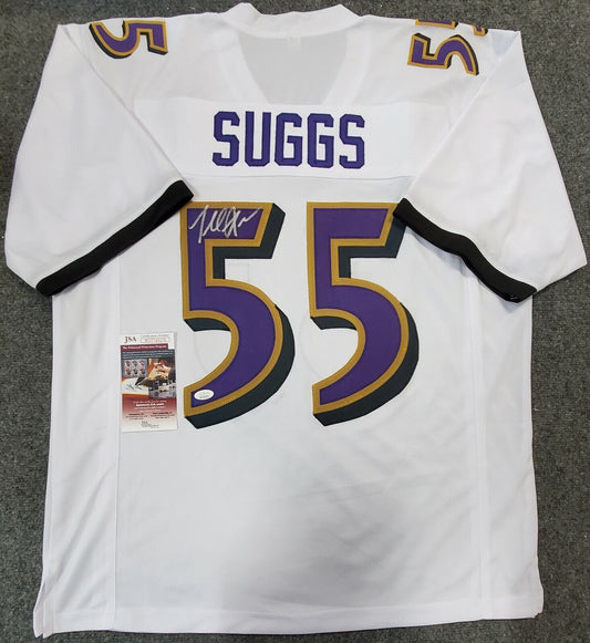 MVP Authentics Baltimore Ravens Terrell Suggs Autographed Signed Jersey Jsa Coa 152.10 sports jersey framing , jersey framing