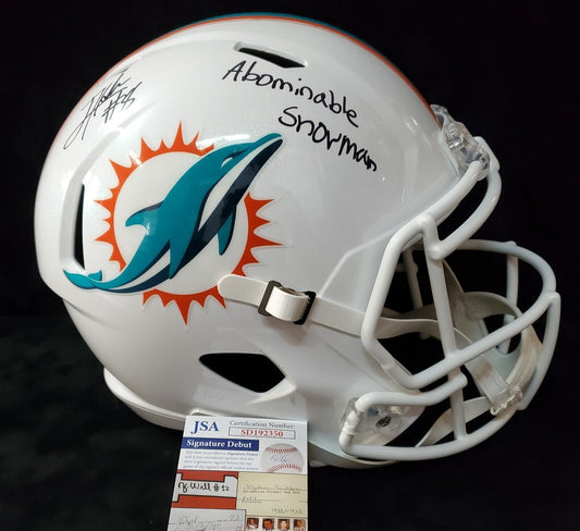 MVP Authentics Miami Dolphins Jevon Holland Signed Full Size Speed Replica Helmet Jsa Coa 297 sports jersey framing , jersey framing