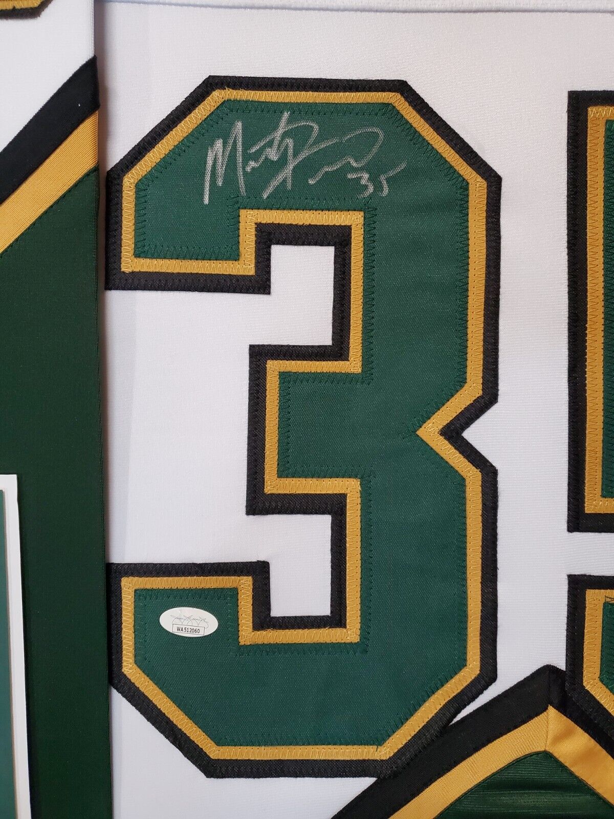 Framed Minnesota North Stars Mike Modano Autographed Signed Jersey