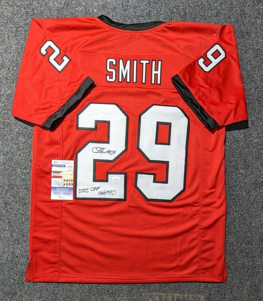 MVP Authentics Georgia Bulldogs Chris Smith Autographed Signed Inscribed Jersey Jsa  Coa 117 sports jersey framing , jersey framing