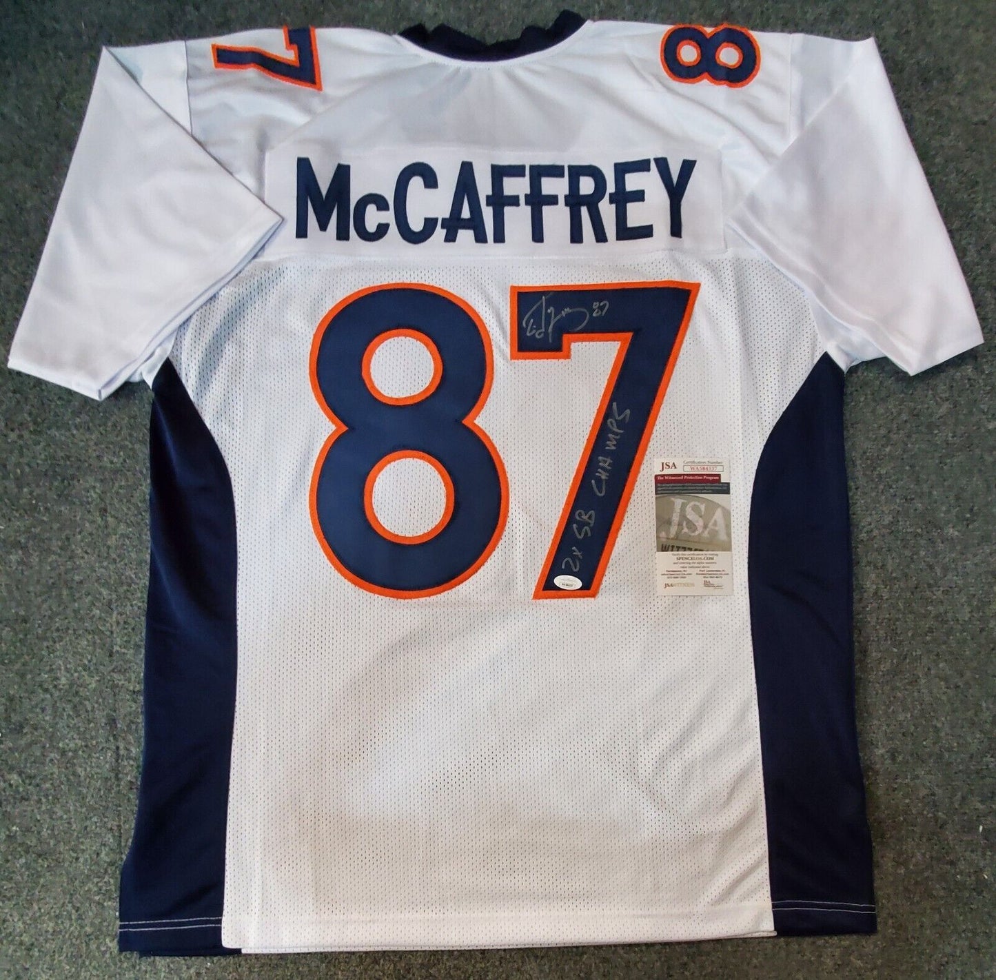 Denver Broncos Ed Mccaffrey Autographed Signed Inscribed Jersey Jsa Co –  MVP Authentics