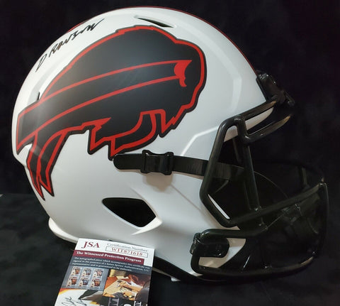 Buffalo Bills Gregory Rousseau Signed Flash Mini Helmet Jsa Coa