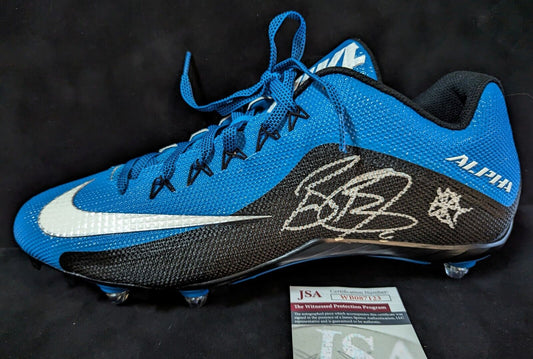 MVP Authentics Carolina Panthers Brian Burns Signed Cleat Jsa Coa 135 sports jersey framing , jersey framing